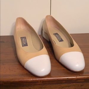 Bally women’s leather flats size 6 Beige
